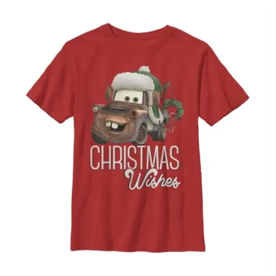 Boy's Cars Christmas Mater Wishes T-Shirt image {2}