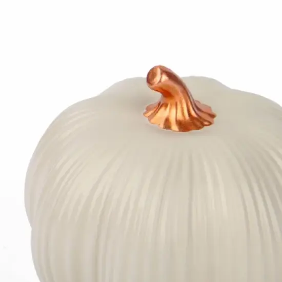 Stoneware Pumpkins White - Bullseye's Playground&trade; image {2}