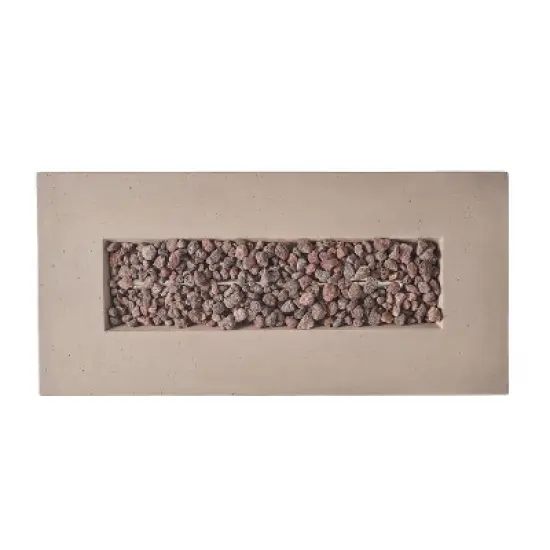 40-Inch Rectangular Outdoor Fire Pit with 40,000 BTU Heat and Propane Storage image {11}