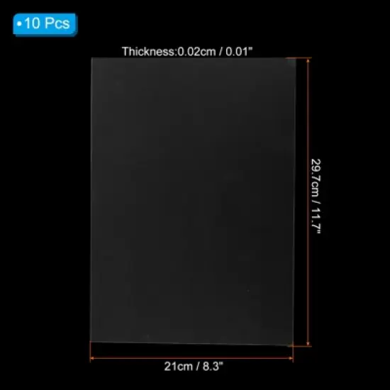 Unique Bargains Un-Punched A4 Letter Size Clear PVC Binding Cover 10 Pcs image {1}