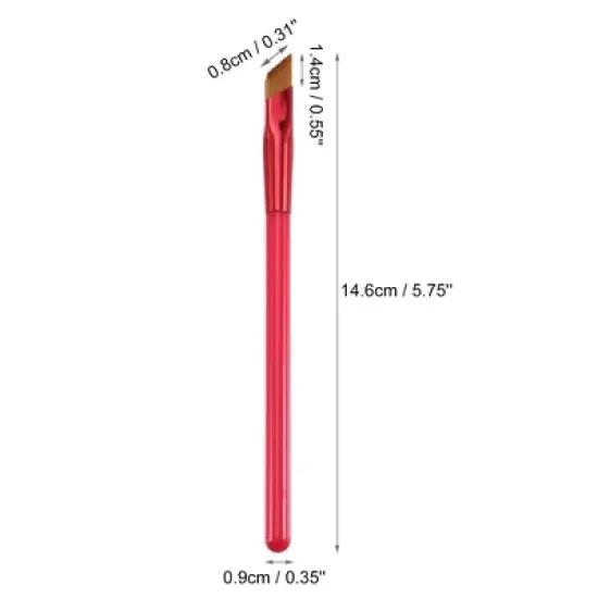 Unique Bargains Eyebrow Brush Multifunction Three-Dimensional Concealer Makeup Brush 4 Pcs image {3}