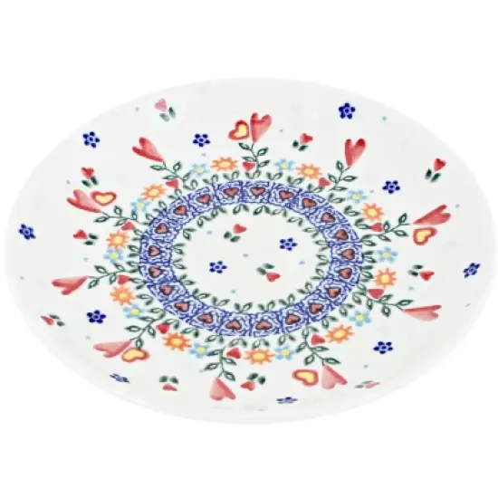 Blue Rose Polish Pottery Vena Dessert Plate image {9}