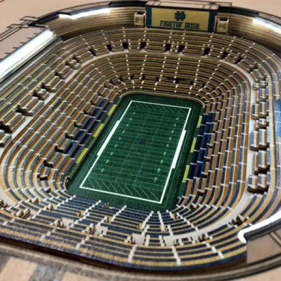 NCAA Notre Dame Fighting Irish 25-Layer StadiumViews Lighted End Table image {2}