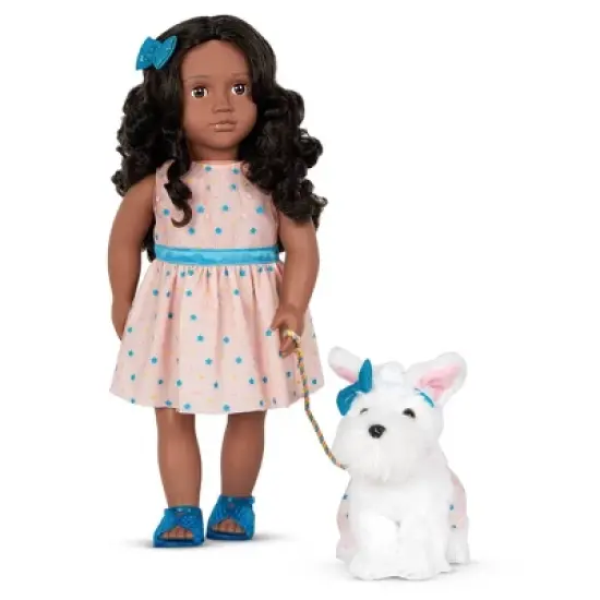 Our Generation Celeah & Confetti 18" Matching Doll & Pet Set image {1}