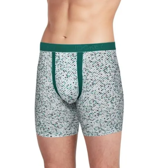 Jockey Men's Chafe Proof Pouch Cotton Stretch 6" Boxer Brief image {17}