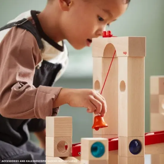 HABA Ball Track Large Basic Set - 42 Piece Wooden Marble Run for Beginner to Expert Architects(Made in Germany) image {8}