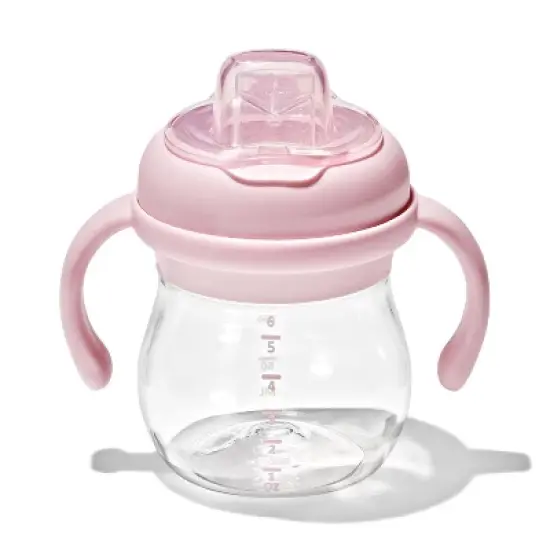 OXO 6oz Tot Transitions Soft Spout Sippy Cup with Removable Handles - Blossom image {7}