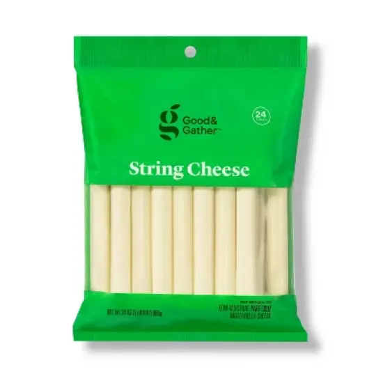 Low-Moisture Part-Skim Mozzarella String Cheese - 24oz/24ct - Good & Gather&trade; image {4}