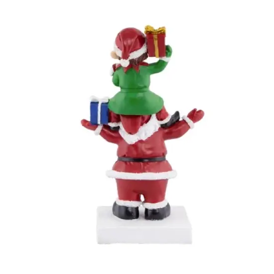 Northlight 8.75" Santa and Elf Christmas Stocking Holder image {3}