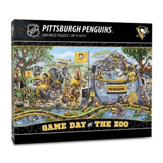 NHL Pittsburgh Penguins Game Day At The Zoo Puzzle - 500pc image {3}
