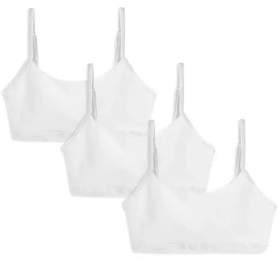 Mightly Girls Fair Trade Organic Cotton Bralettes 3-pack image {5}