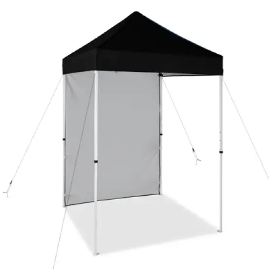 EAGLE PEAK 5x5ft Easy Setup Pop Up Canopy Tent with One Wall image {10}