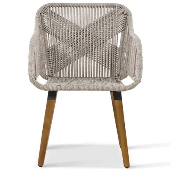 FIONECA 5-Piece Patio Conversation Set with Wicker Cool Bar Table, Chairs & Ottomans, Outdoor Bistro Furniture Set for Porch, Backyard, Brown image {11}