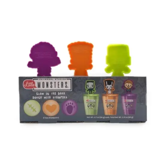 Innovative Designs 3pk Glow in the Dark Dough with Stampers Universal Monsters image {5}