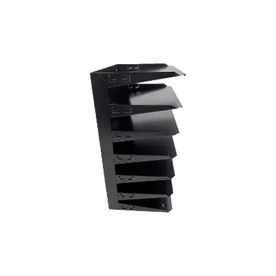 Huron 7-Compartment Steel File Organizer Black (HASZ0150) image {3}
