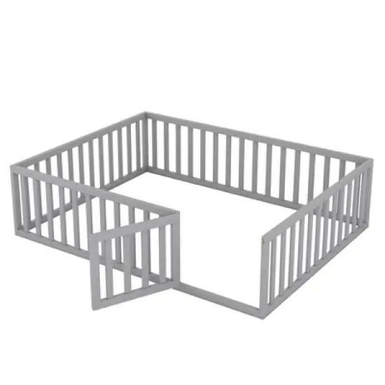 Okak Bed Guard Rails for Queen Size Bed,Baby Bed Rail Guard for Toddlers,Gray image {5}