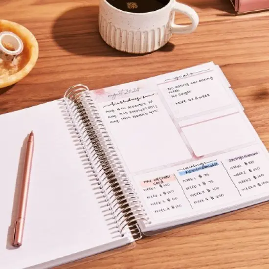 Erin Condren 2024 Planner 7"x9" Daily/Monthly Vertical Coiled Wildflowers image {14}