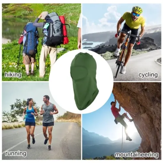 Unique Bargains Ice Silk Solid Color Balaclava Face Mask 1 Pc image {2}