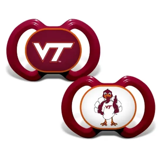 BabyFanatic Official Sport Pacifier 2-Pack - NCAA Virginia Tech Hokies image {1}