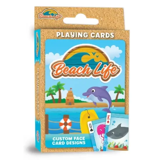 MasterPieces Beach Life Playing Cards - 54 Card Deck for Adults image {1}