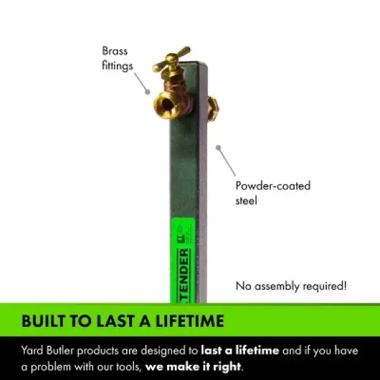 Yard Butler Hose Bib Extender - Outdoor Faucet Extender and Remote Spigot - Puts Your Garden Hose Where You Want It - IHBE-6 image {3}