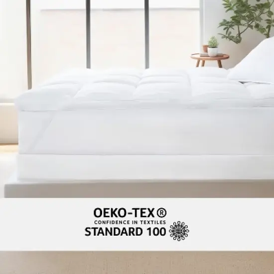 Ultra Soft Mattress Topper, 3"  Overfilled Down Alternative Pad - Becky Cameron image {5}