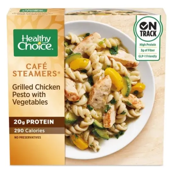 Healthy Choice Caf&eacute; Steamers Frozen Chicken Pesto Classico - 9.9oz image {7}