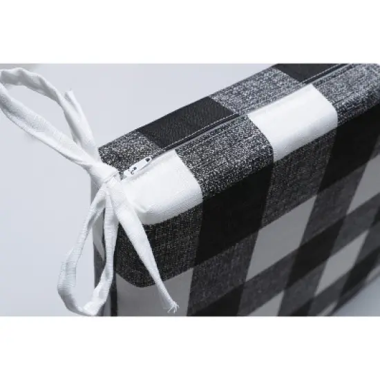 Anderson Outdoor Bench Cushion Black - Pillow Perfect image {2}