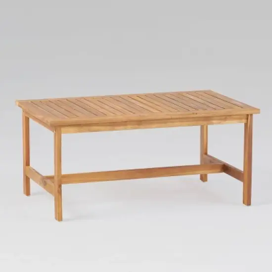 Luciano 8pc Acacia Wood Modern Chat Set - Brown Patina/Cream - Christopher Knight Home image {4}