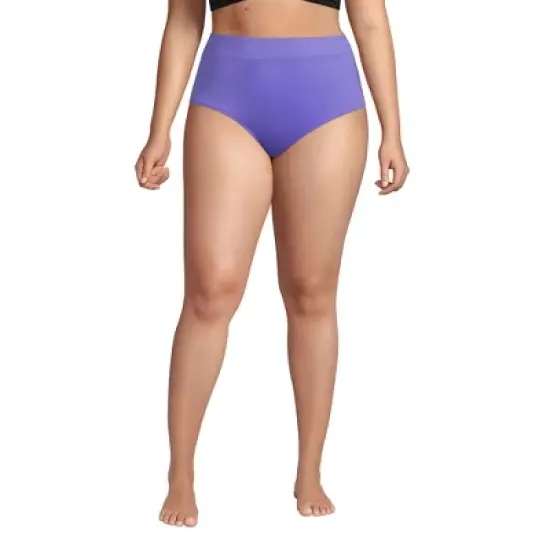 Lands' End Women's Tummy Control High Waisted Bikini Bottoms image {17}