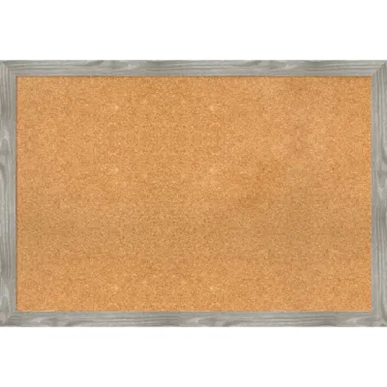 Amanti Art Dove Greywash Square Framed Corkboard, Natural Cork image {8}