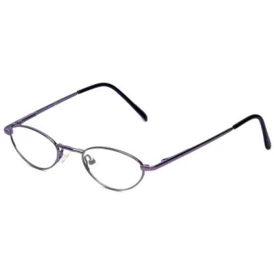Flex Collection by Vivid FL-75 Designer Reading Eye Glasses in Purple 41mm +1.50 | Ladies | Oval Shape | X-Small Fit image {5}