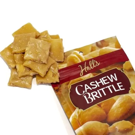 Hall's Cashew Brittle Snack Bags, 3.5 oz (5 count) image {1}