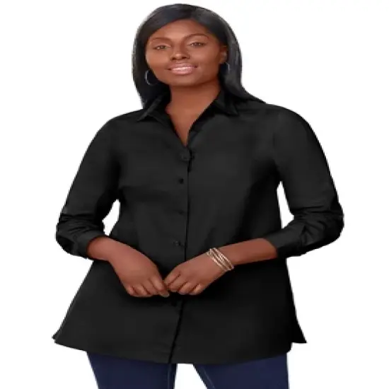 Jessica London Women&rsquo;s Plus Size Poplin Tunic image {2}