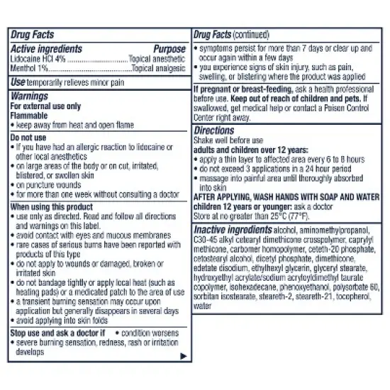 Nervive Lidocaine HCL 4% Nerve Relief Roll-On - 4.6oz image {6}