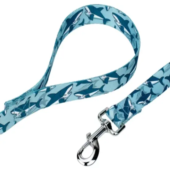 Country Brook Petz Sharks Dog Leash (6 Foot, 5/8 Inch Wide) image {1}