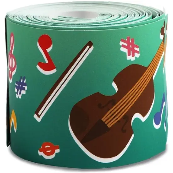 Bright Creations 78-Piece Music Note Bulletin Board Borders, Welcome Back to School (6 Designs, 13 Stripes each) image {3}
