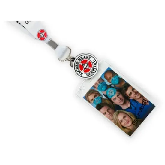 Surreal Entertainment Scrubs Official Sacred Heart Hospital Lanyard | Includes ID Holder & Charm image {2}