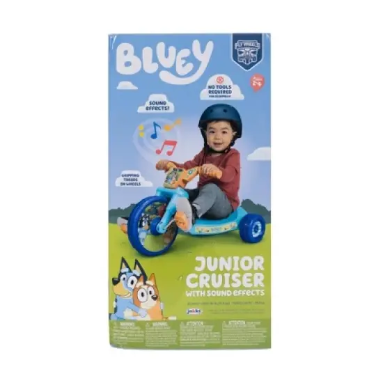 Bluey 10" Fly Wheel Kids' Tricycle image {1}