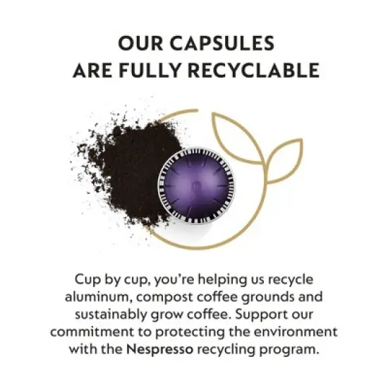 Nespresso Vertuo Altissio Espresso Capsules Dark Roast - 40ct image {5}