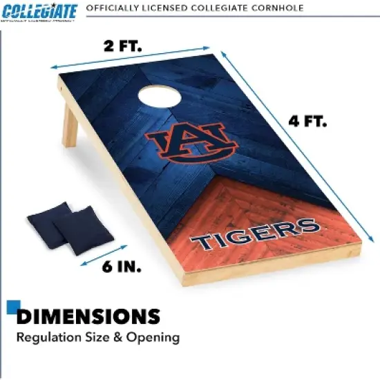 NCAA Auburn Tigers 2'x4' Wood Cornhole Set image {5}