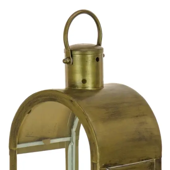 22" HGTV Arched Candle Lantern Antique Bronze - National Tree Company image {2}
