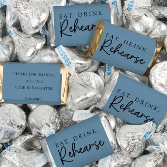 124 Pcs Wedding Rehearsal Dinner Candy Favors Miniatures Chocolate & Kisses (1.52 lbs) image {7}