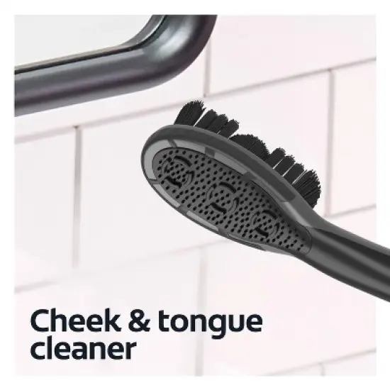 Colgate 360 Vibrate Charcoal Battery Powered Toothbrush - Black image {3}