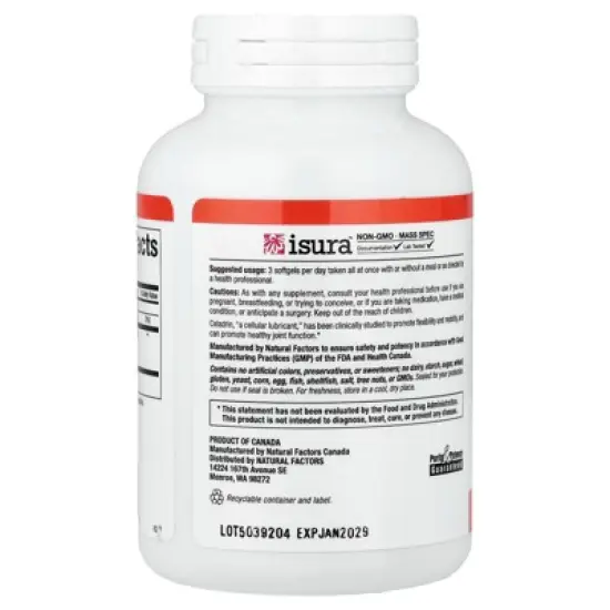 Natural Factors Celadrin&reg;, Joint Health, 180 Softgels image {2}