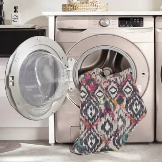 Govan Washable Outdoor Rug Ivory/Charcoal - Linon image {7}