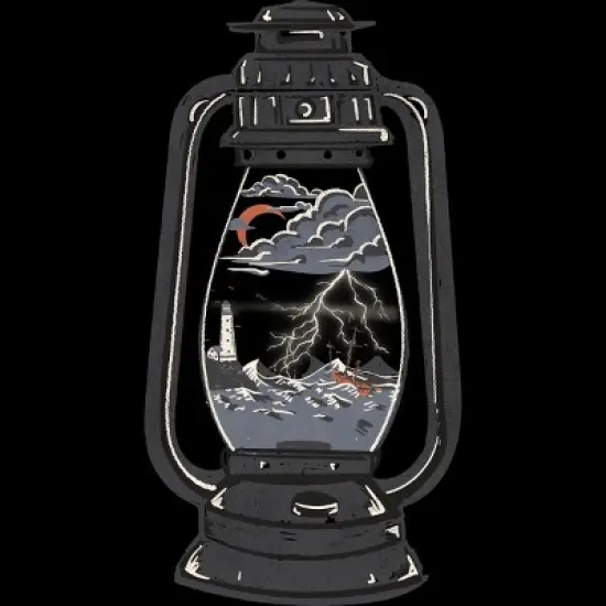 Men's Design By Humans A Storm Is Brewing In The Lantern By NDTank Tank Top image {1}