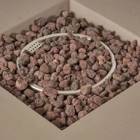 Christopher Knight Home Ridgeview Outdoor Acacia Wood 5 Piece Club Chair and Fire Pit Set with Cushions, Teak/White image {7}