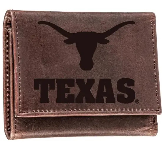 Evergreen University of Texas Crazy Horse Collection Tri-Fold Wallet image {1}
