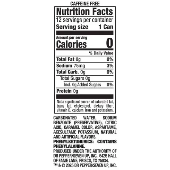 A&W Ice Cream Sundae Zero Sugar Soda - 12pk/12 fl oz Cans image {6}